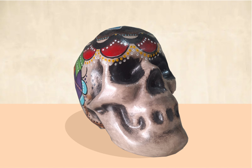Calavera Tallada Decorativa