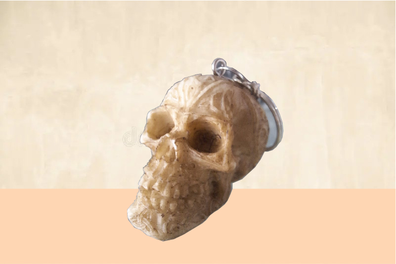 Llaveros de Calavera Tallada - Vista 1