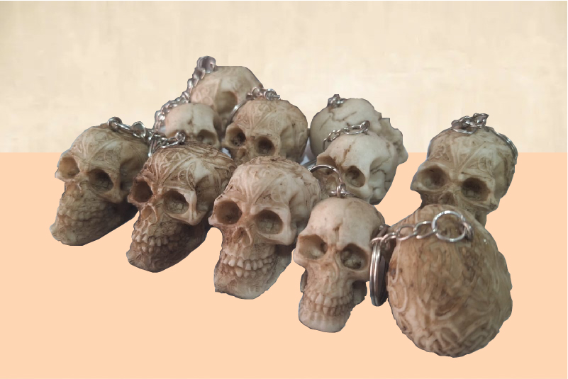 Llaveros de Calavera Tallada - Vista 2